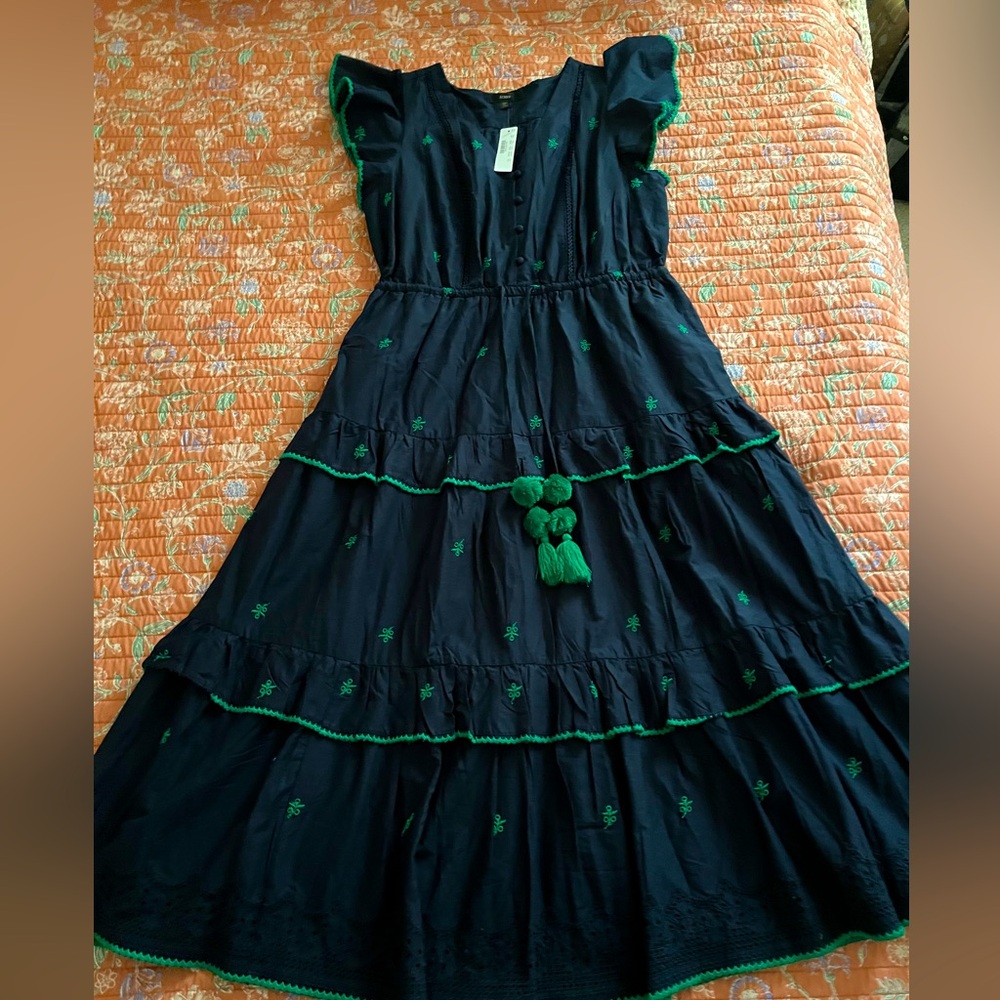 Navy festive J. Crew dress size 12T